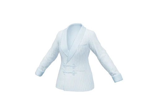 Pastel Blue Smoking Jacket