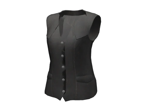 Black Darted Vest