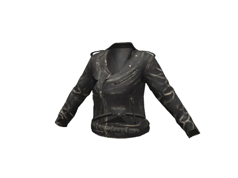Worn Black Classic Biker
