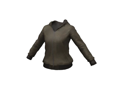 Chocolate Leather Hoodie