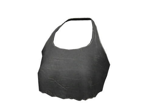 Black Torn Short Crop