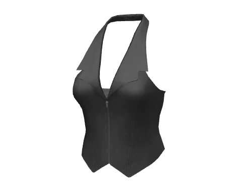 Leather Halter Vest