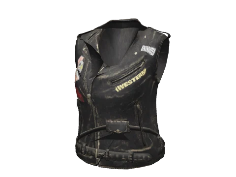 Worn Black Patched Cut