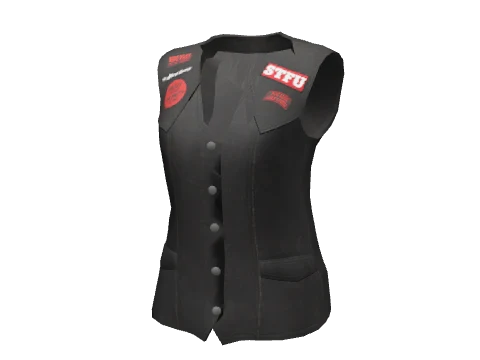 Patched Darted Vest