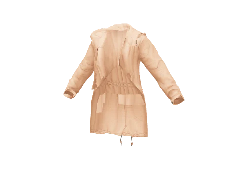 Peach Open Parka