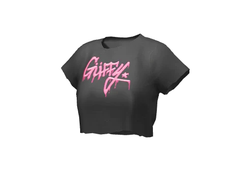 Black Sprayed Güffy Torn Tee