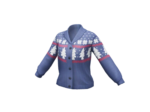 Blue Trees Glow Sweater