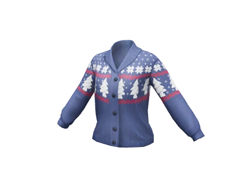 Blue Trees Wool Sweater