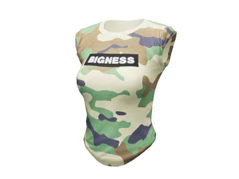 Camo Bigness Rolled Tee