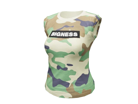 Camo Bigness Rolled Tee