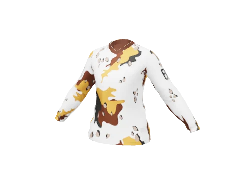 White & Orange Bigness Jersey