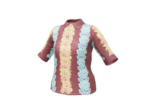 Burgundy Garland Shortsleeve