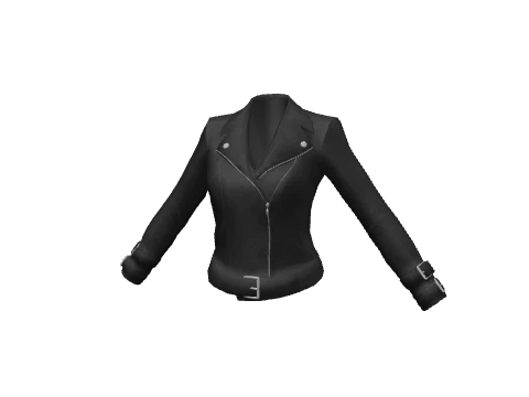 Dark Padded Leather Jacket