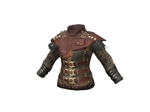 Brown Leather Feather Top