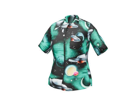 Green Sci-Fi Large Shirt
