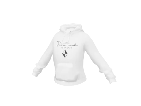 White The Diamond Hoodie