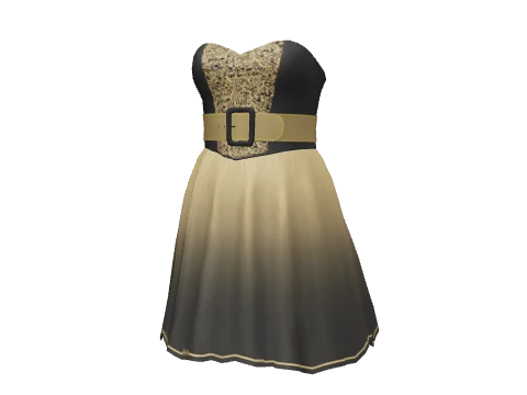 Gold Fade High Roller Dress