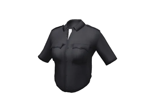 Black Short Uniform Open