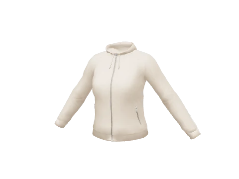 Cream Sports Track Top
