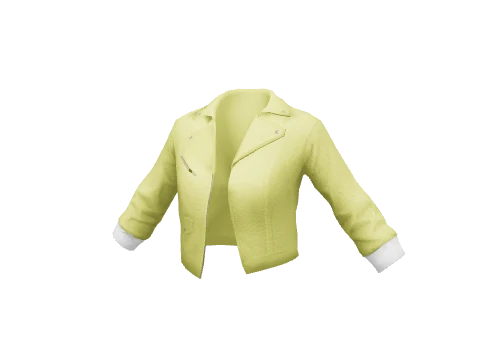 Yellow Cropped Biker