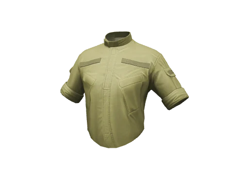 Khaki Short Service Shirt Tucked