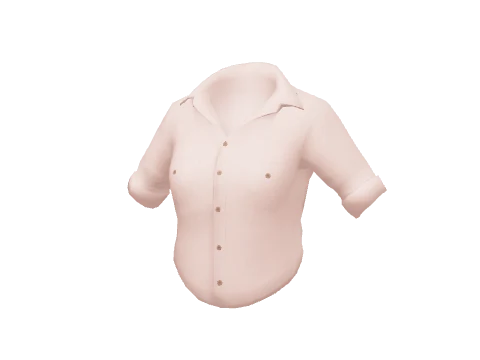 Pink Tucked Rolled Shirt