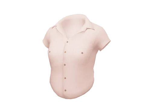 Pink Tucked Short Shirt