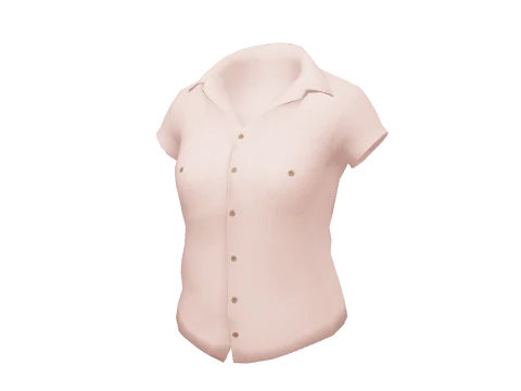 Pink Untucked Short Shirt