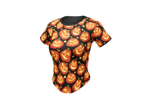 Pumpkin Tucked Tee