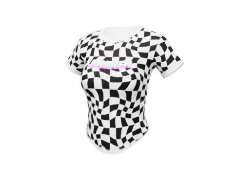 Broker Checkerboard Tucked Tee