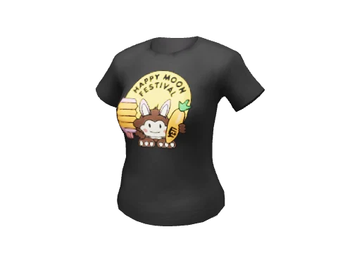 Black Happy Moon Tee
