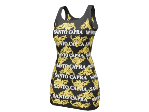Black SC Ornate Mini Dress