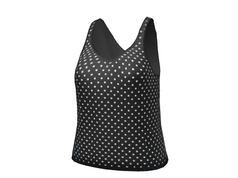 Black Dotted Tank