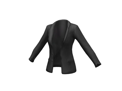 Black Fitted Tux Open