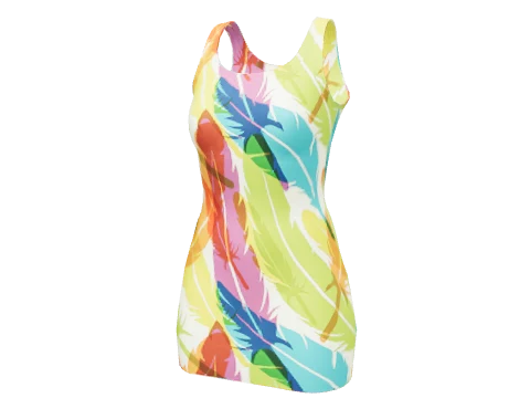 Carnival Feather Dress