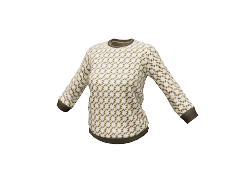 Gold Geo Print Sweater