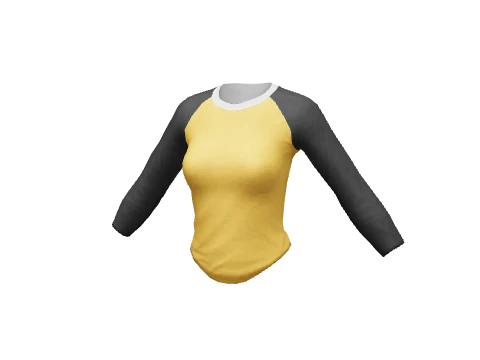 Yellow Mix Baseball Tee