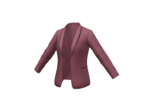 Red Shiny Open Jacket