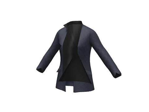 Navy Quilted Jacket
