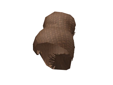 Braided Top Knot Chestnut