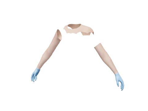 Blue Surgical Gloves