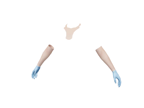 Blue Surgical Gloves