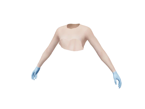 Blue Surgical Gloves