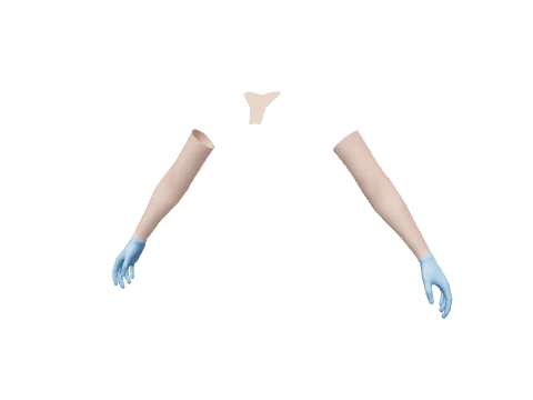 Blue Surgical Gloves