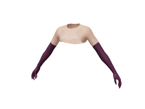 Magenta Long Gloves