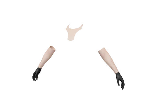 Black Leather Gloves