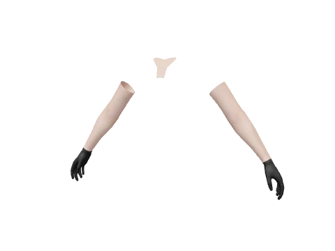 Black Leather Gloves