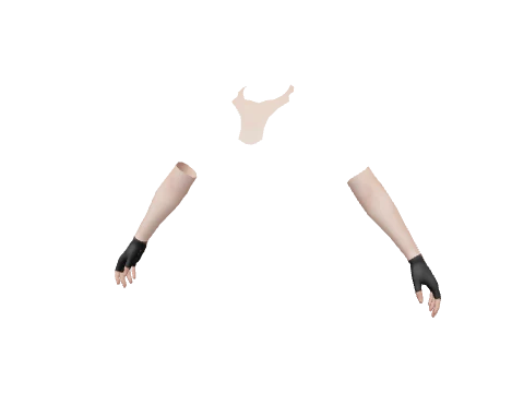 Black Fingerless Gloves