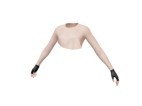 Black Fingerless Gloves