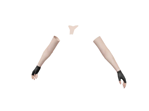 Black Fingerless Gloves